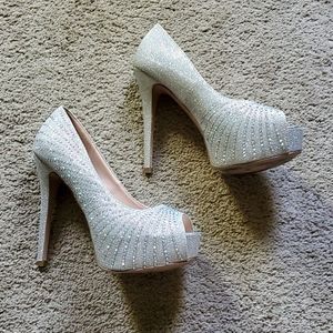 Cathy Jean Open Toed Pumps